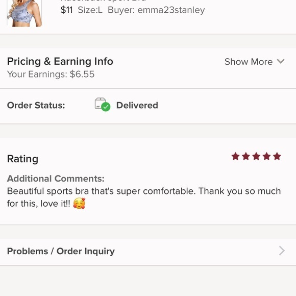 Racerback sport Bra - Picture 4 of 5